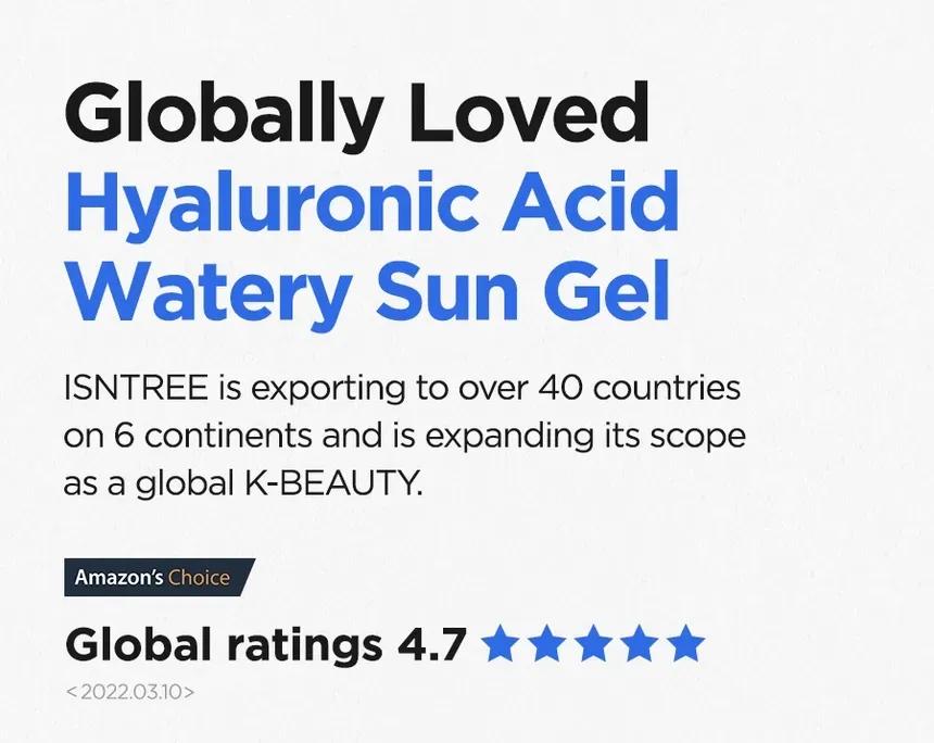 Hyaluronic acid watery Sun Gel 40ml